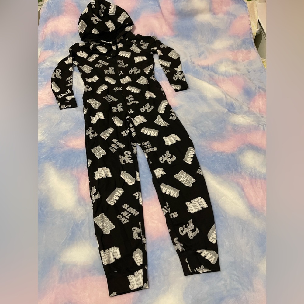 RARE PINK Sherpa Hooded One-Piece Onesie size XS - Picture 3 of 16
